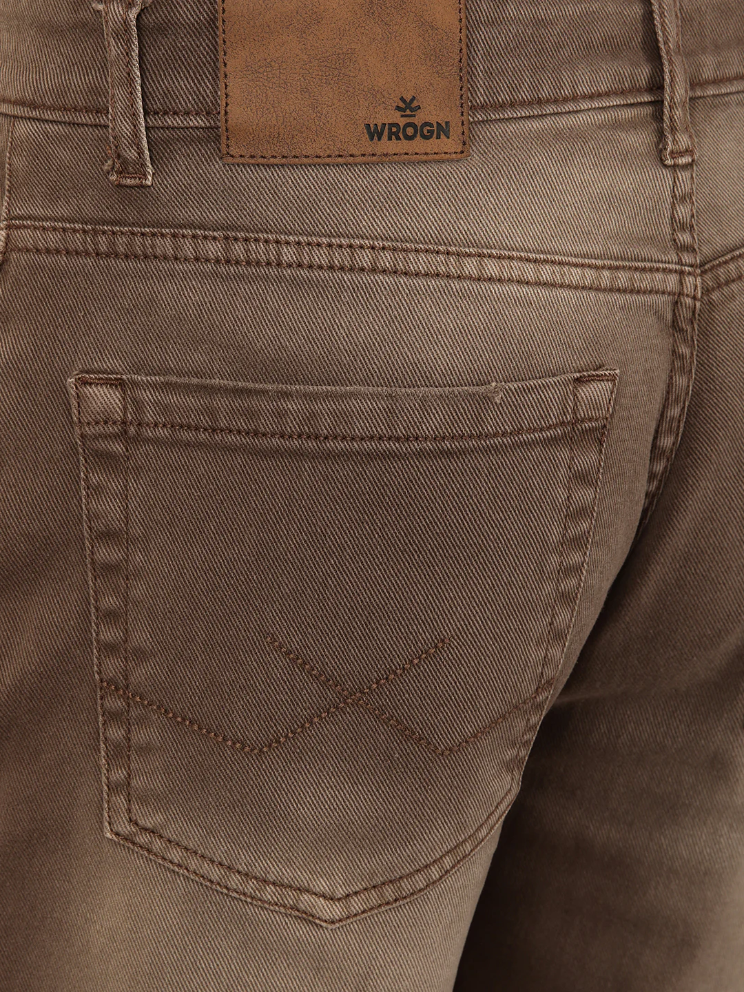 Distressed Apex Brown Jeans - Image 7