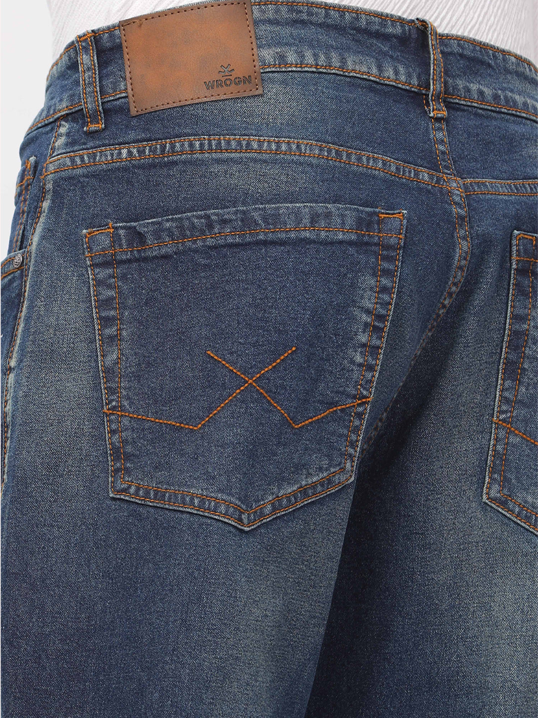 Distressed Blue Anti Fit Jeans - Image 6