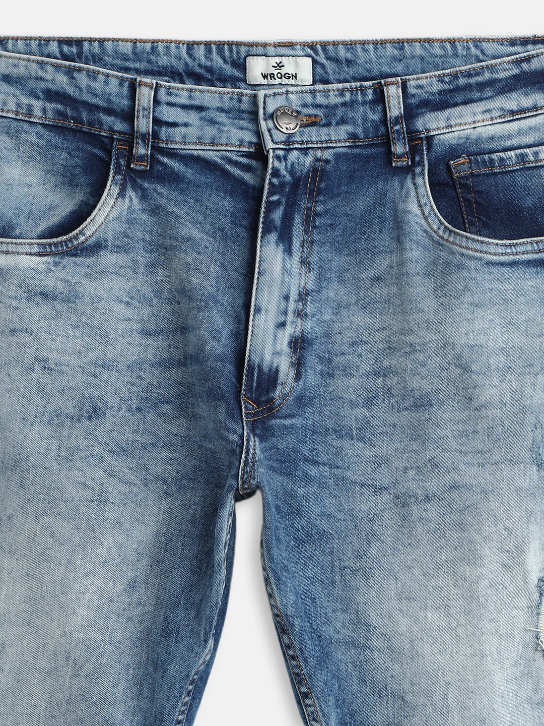 Vintage Washed Anti Fit Jeans | Blue - Image 3