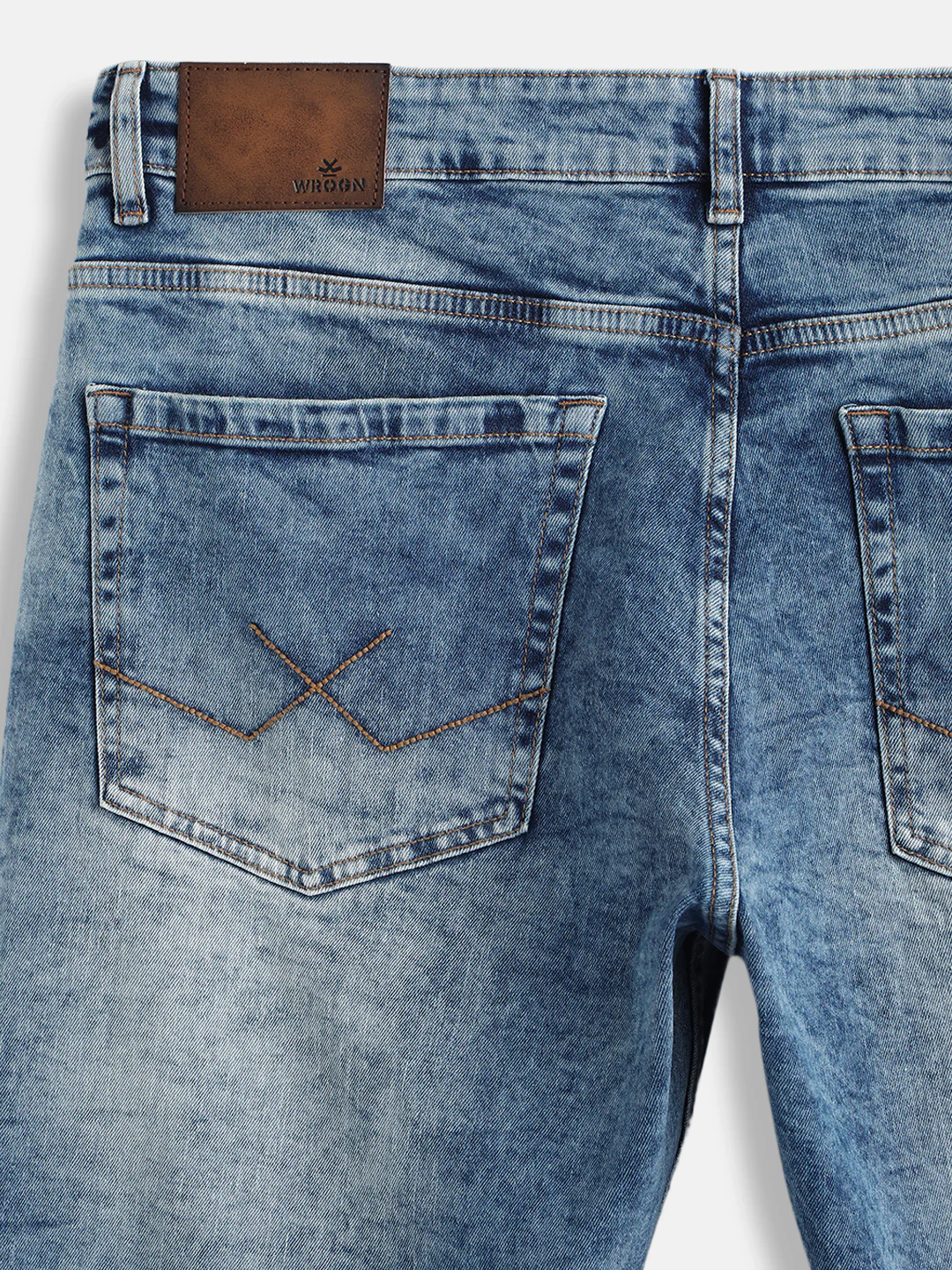 Vintage Washed Anti Fit Jeans | Blue - Image 4