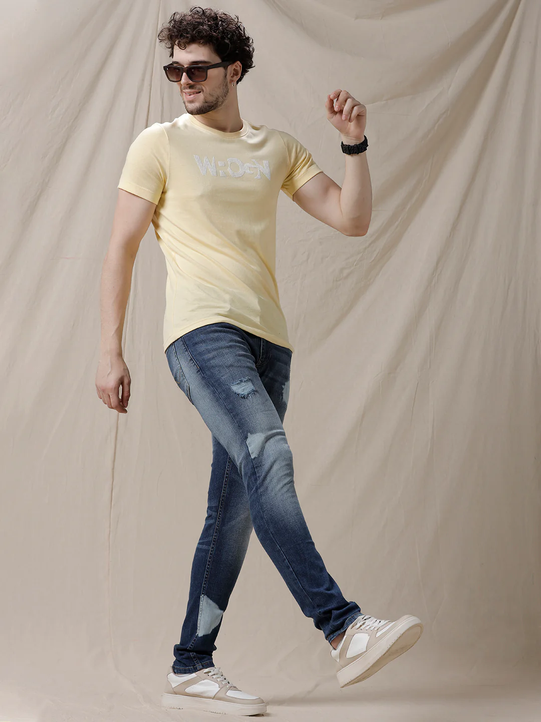 Distressed Medstone Blue Jeans - Image 2