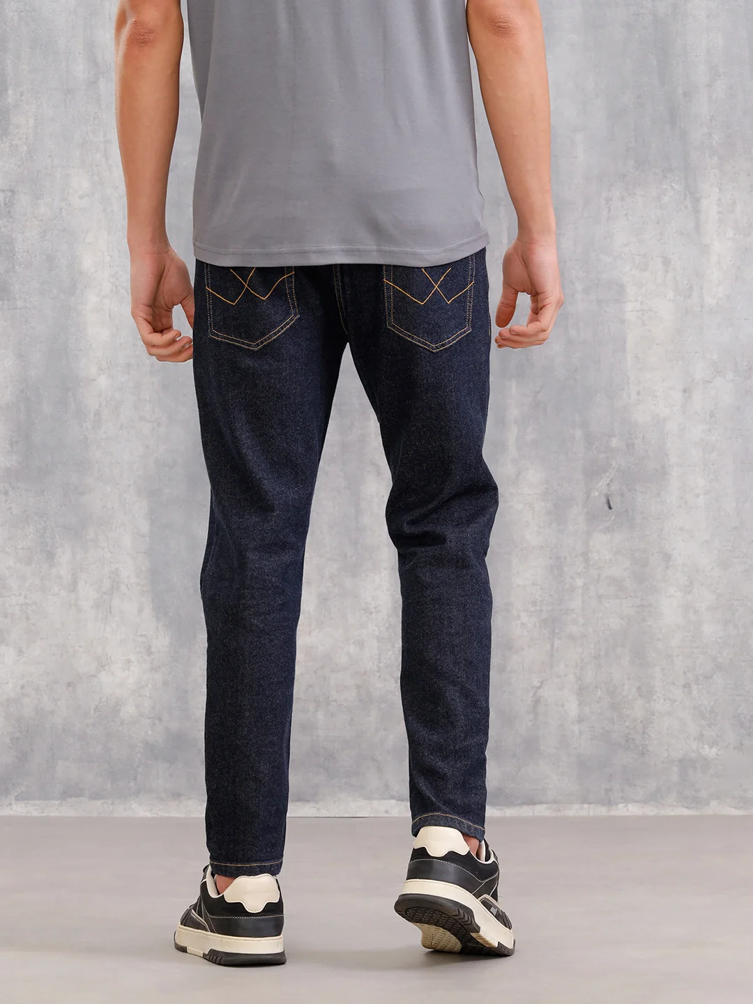 Blue Rinse Wash Skinny Crop Jeans I Blue - Image 3