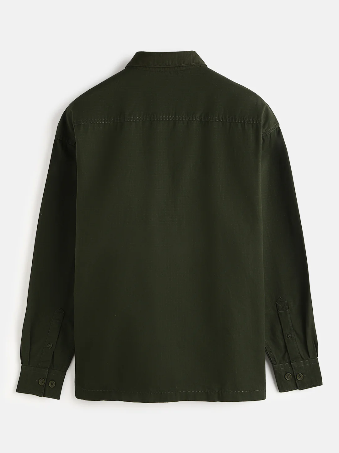 Double Pocket Oversized Shirt | Olive - Image 4