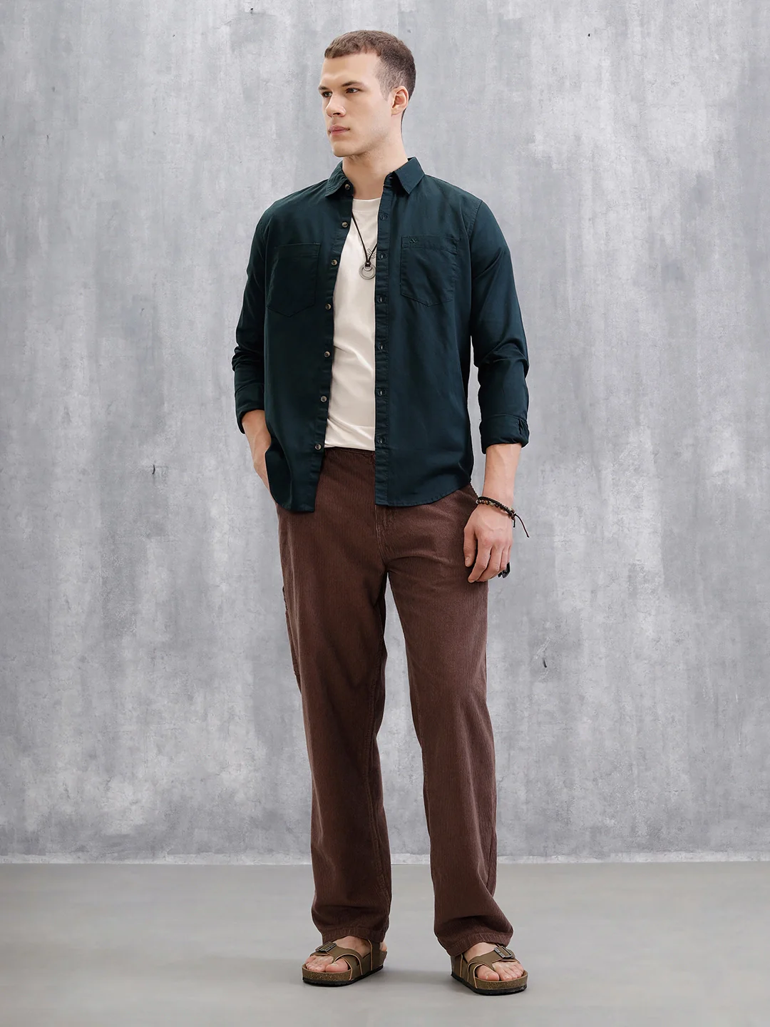 Double Pocket Regular Fit Shirt | Dark Blue - Image 2