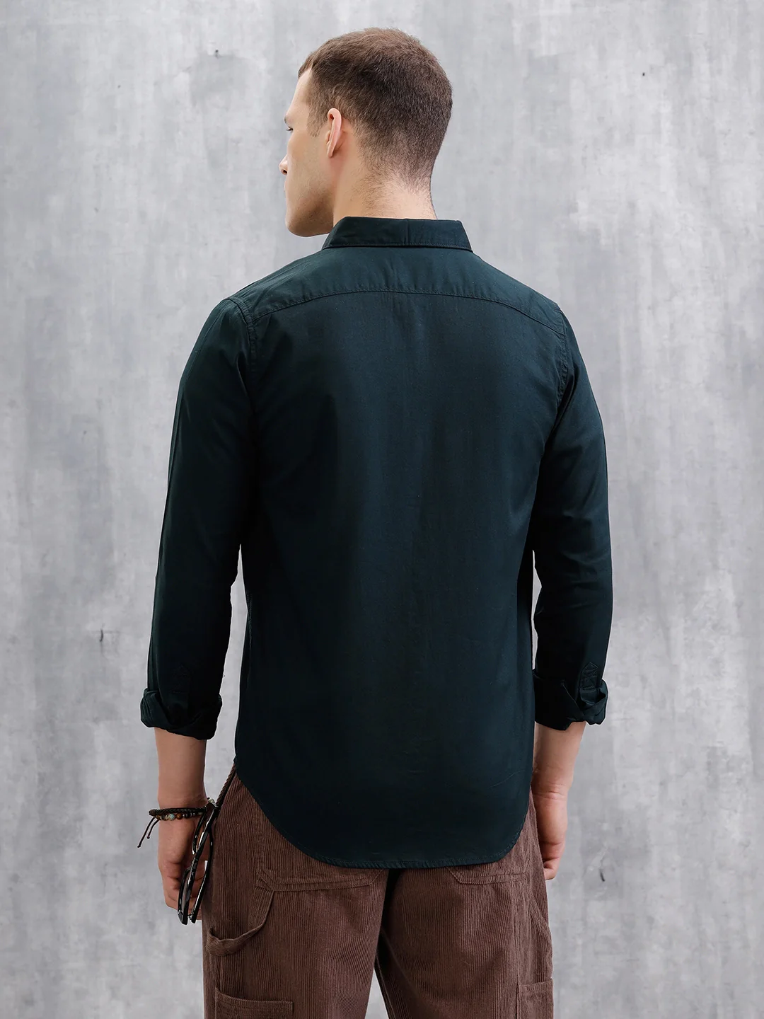 Double Pocket Regular Fit Shirt | Dark Blue - Image 3