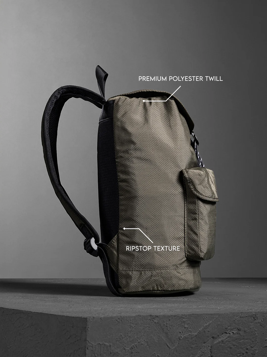 Drawstring Utility Backpack | Olive (30L) - Image 3