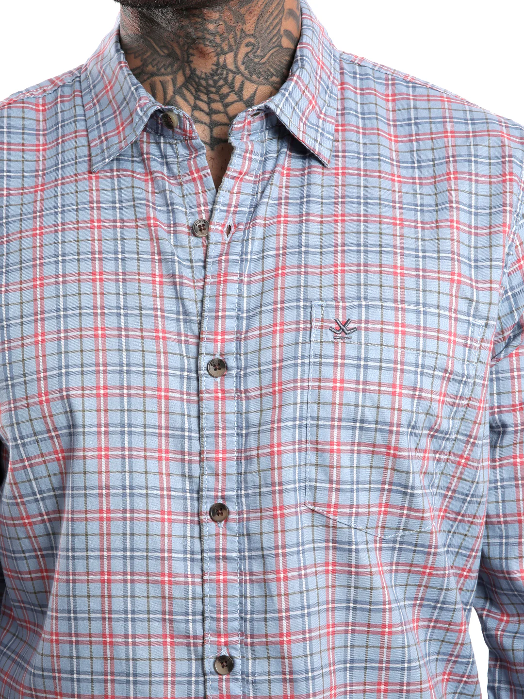 Elite Olive & White Striped Shirt - Image 5