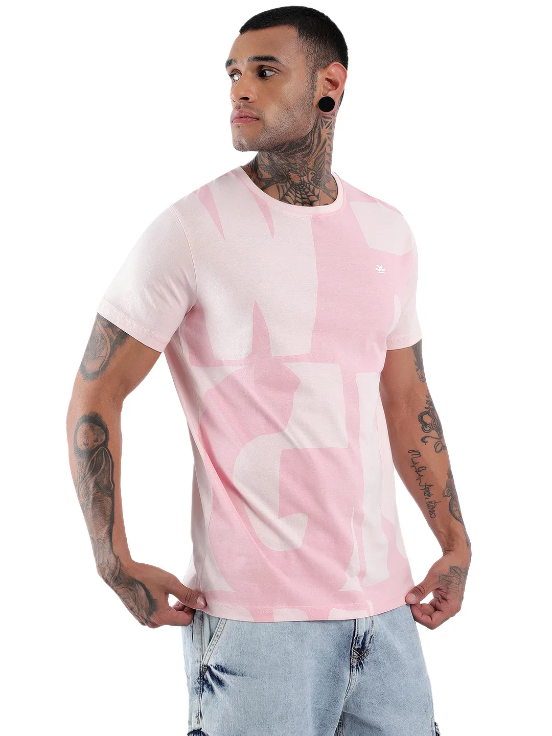 Elite Pink Printed T-Shirt - Image 4