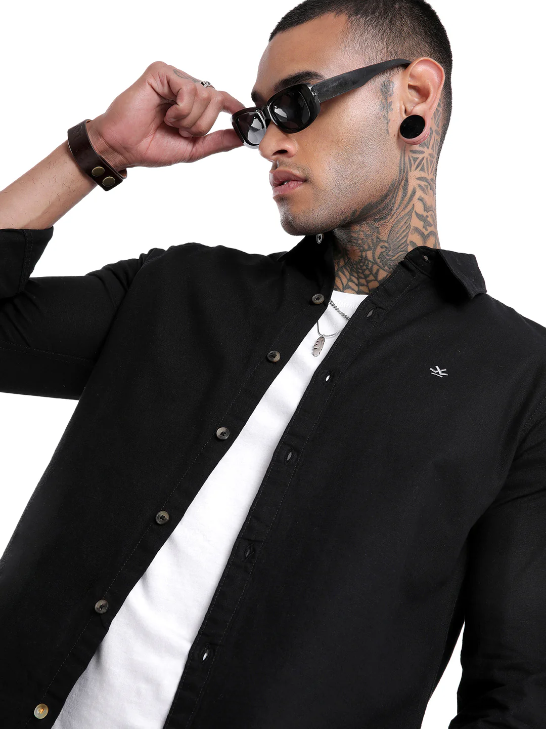 Elite Premium Black Slim Fit Shirt - Image 3