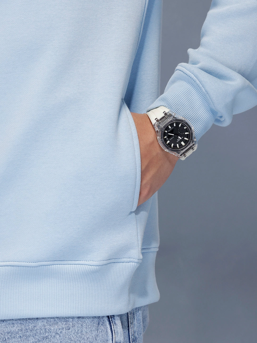 Essential Pastel Crewneck Sweatshirt | Light Blue - Image 11
