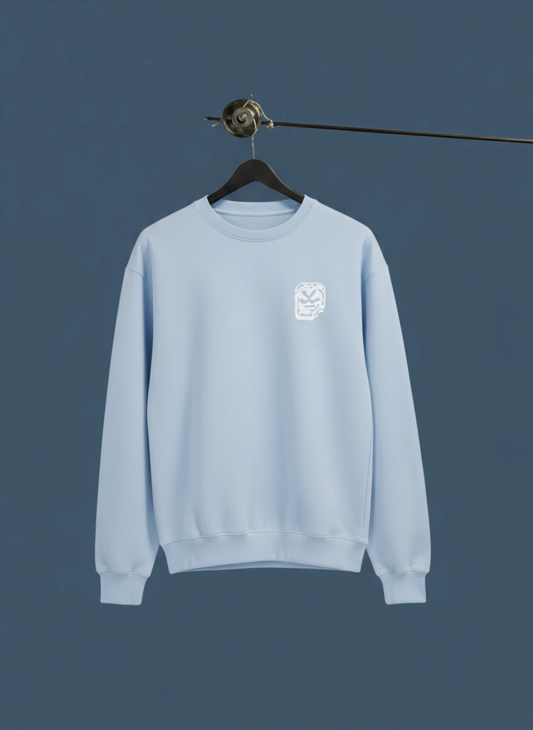 Essential Pastel Crewneck Sweatshirt | Light Blue - Image 2