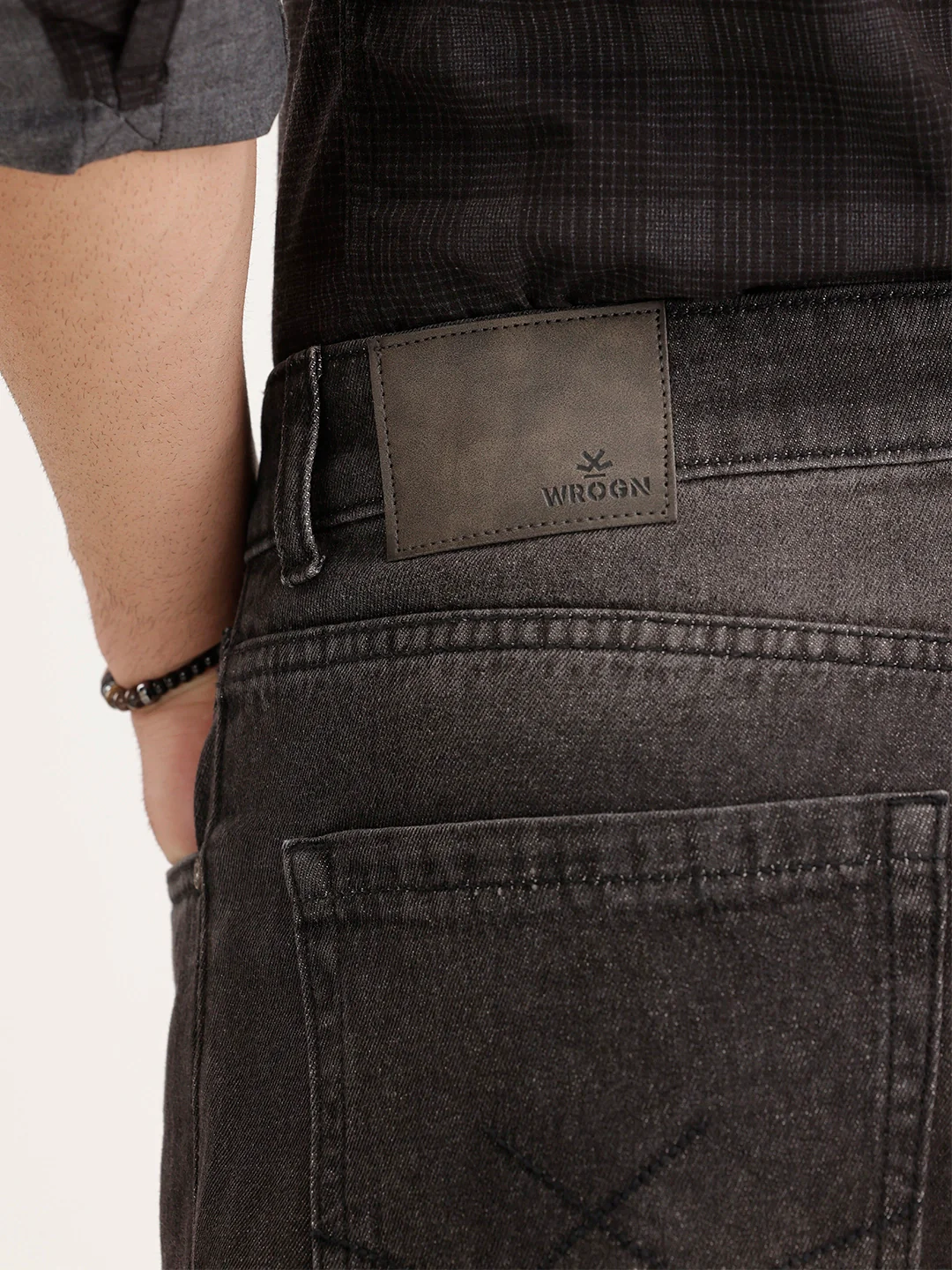 Faded Anti Fit Denim Jeans | Black - Image 6