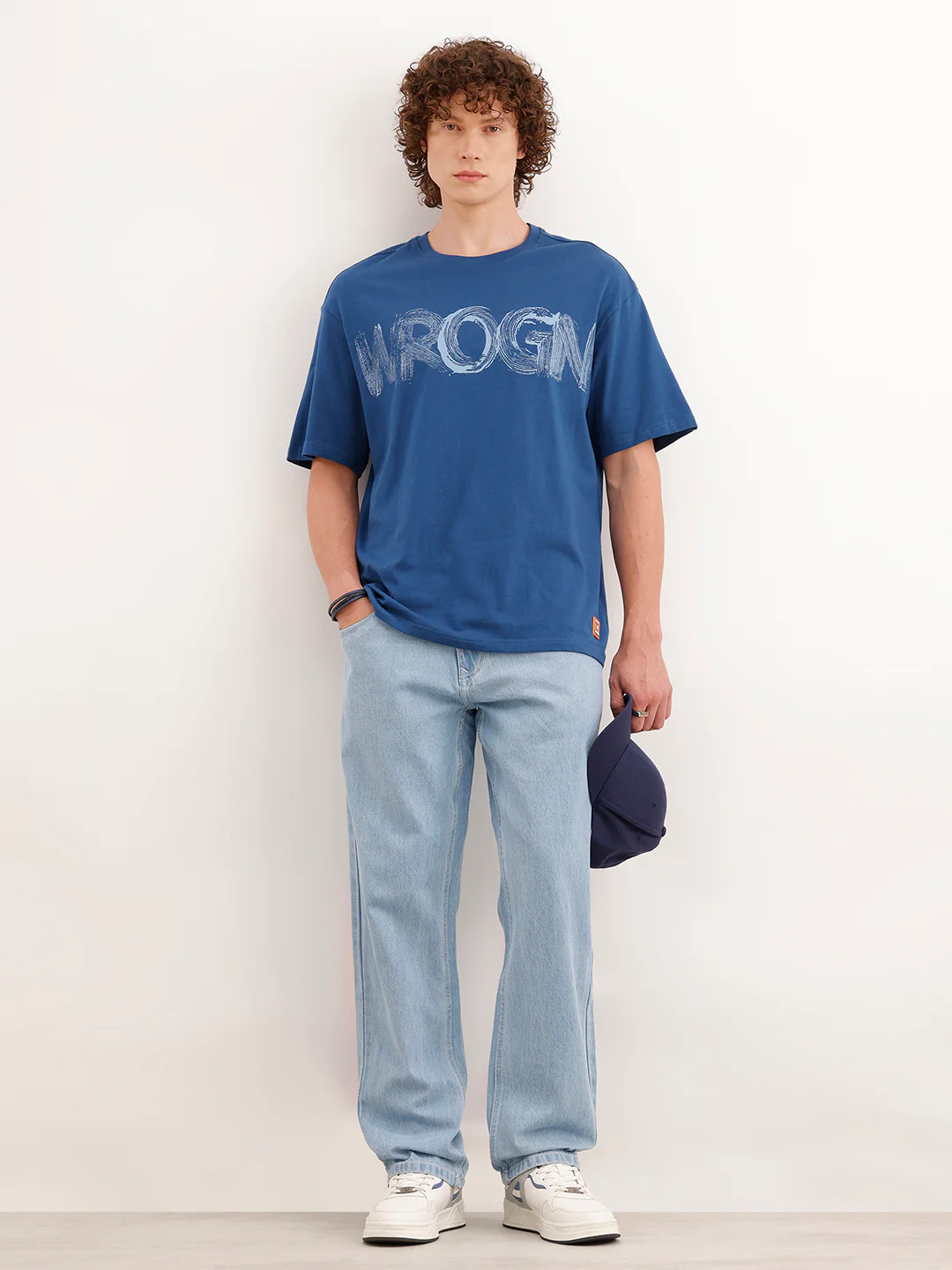 Faded Anti Fit Denim Jeans  | Light Blue - Image 2