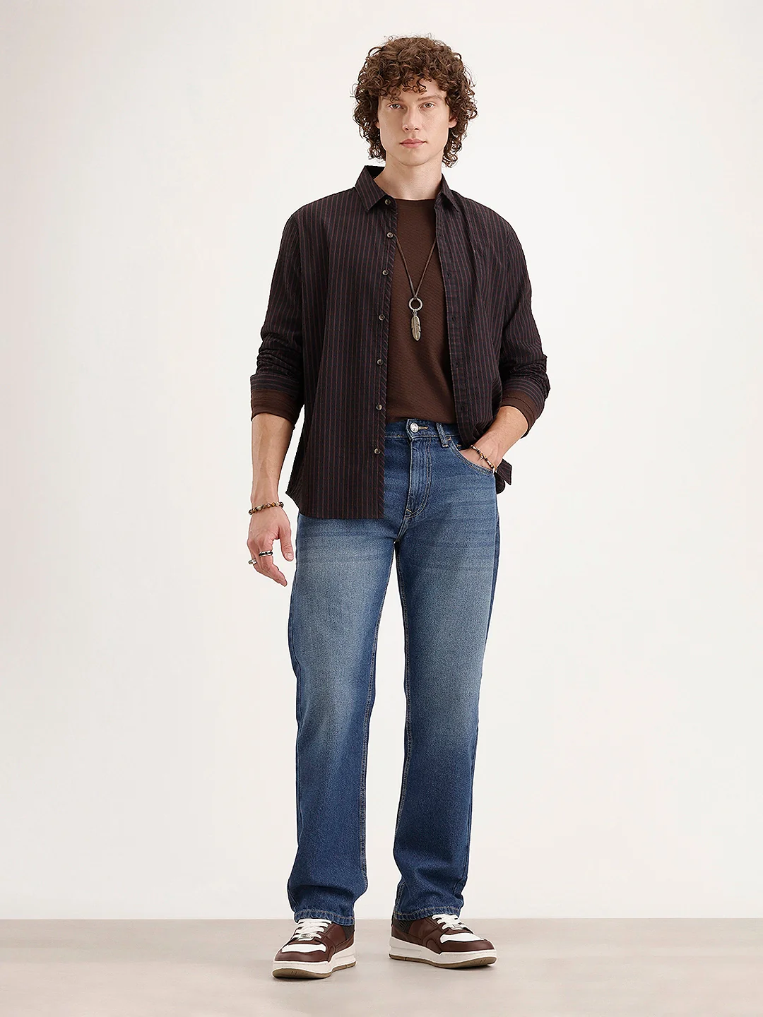 Faded Anti Fit Denim Jeans | Light Blue - Image 2