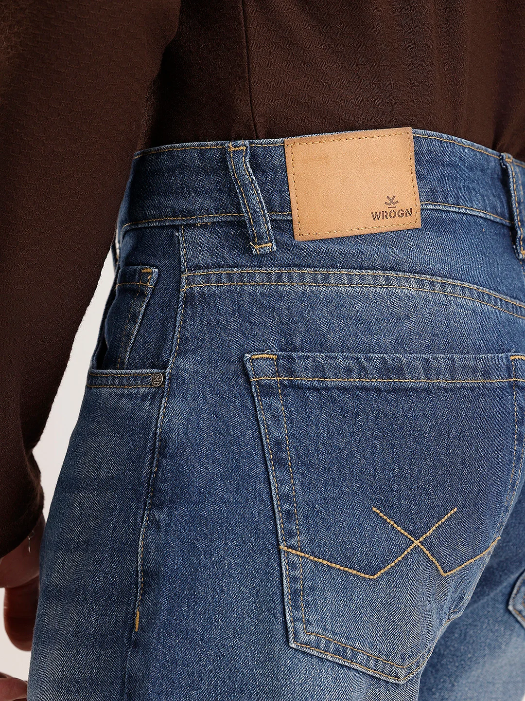 Faded Anti Fit Denim Jeans | Light Blue - Image 6