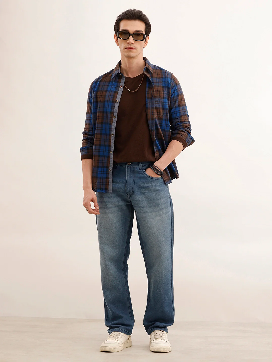 Faded Anti Fit Denim Jeans | Light Blue - Image 2