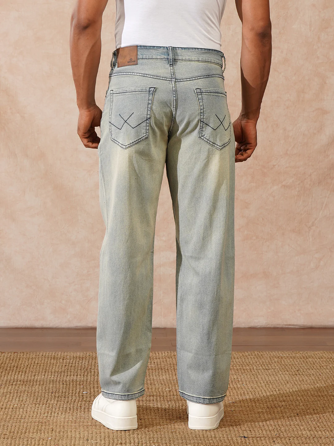 Faded Loose Fit Jeans | Light Blue - Image 3
