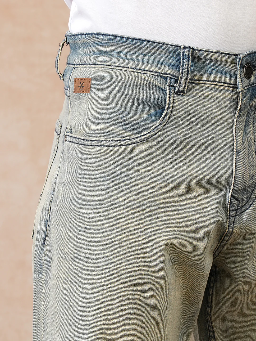 Faded Loose Fit Jeans | Light Blue - Image 5