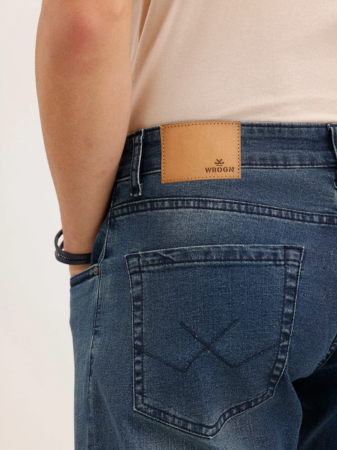 Faded Relaxed Fit Denim Jeans | Light Blue - Image 6