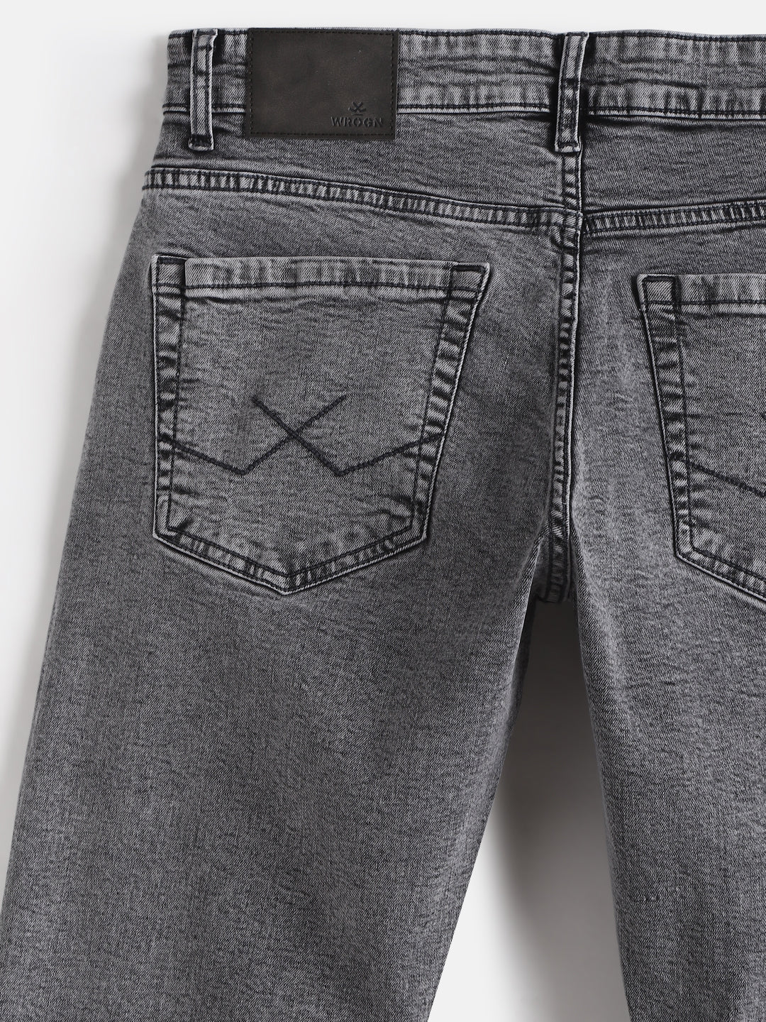 Faded Skinny Crop Jeans | Grey - Image 4