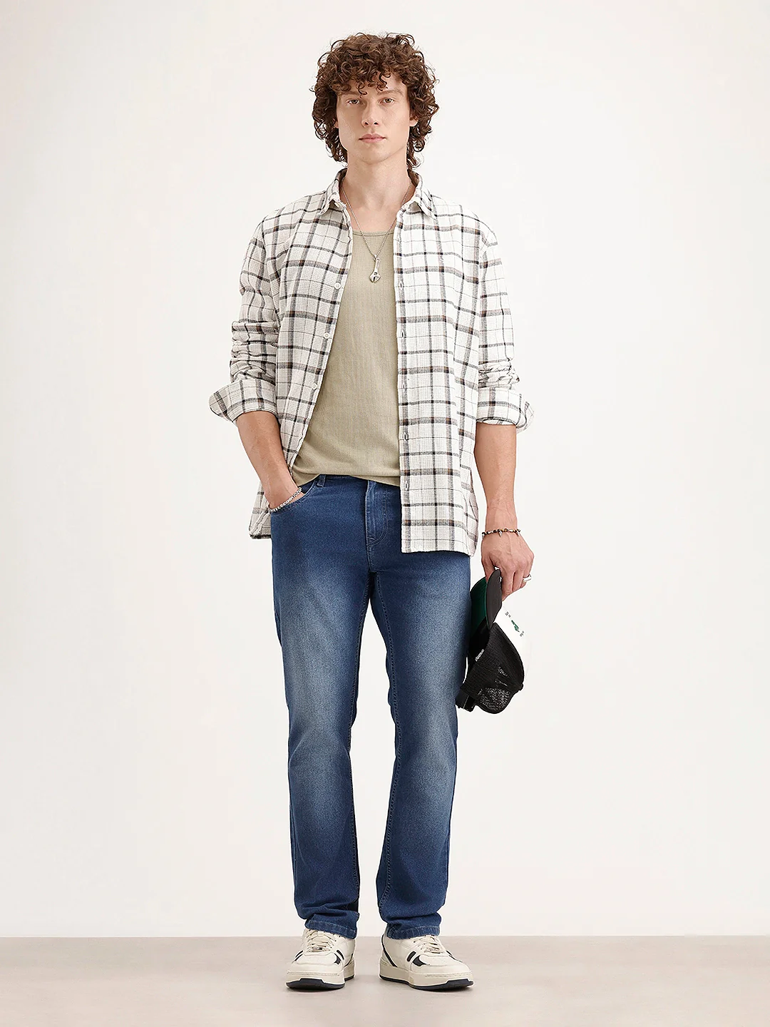 Faded Slim Fit Denim Jeans | Light Blue - Image 2