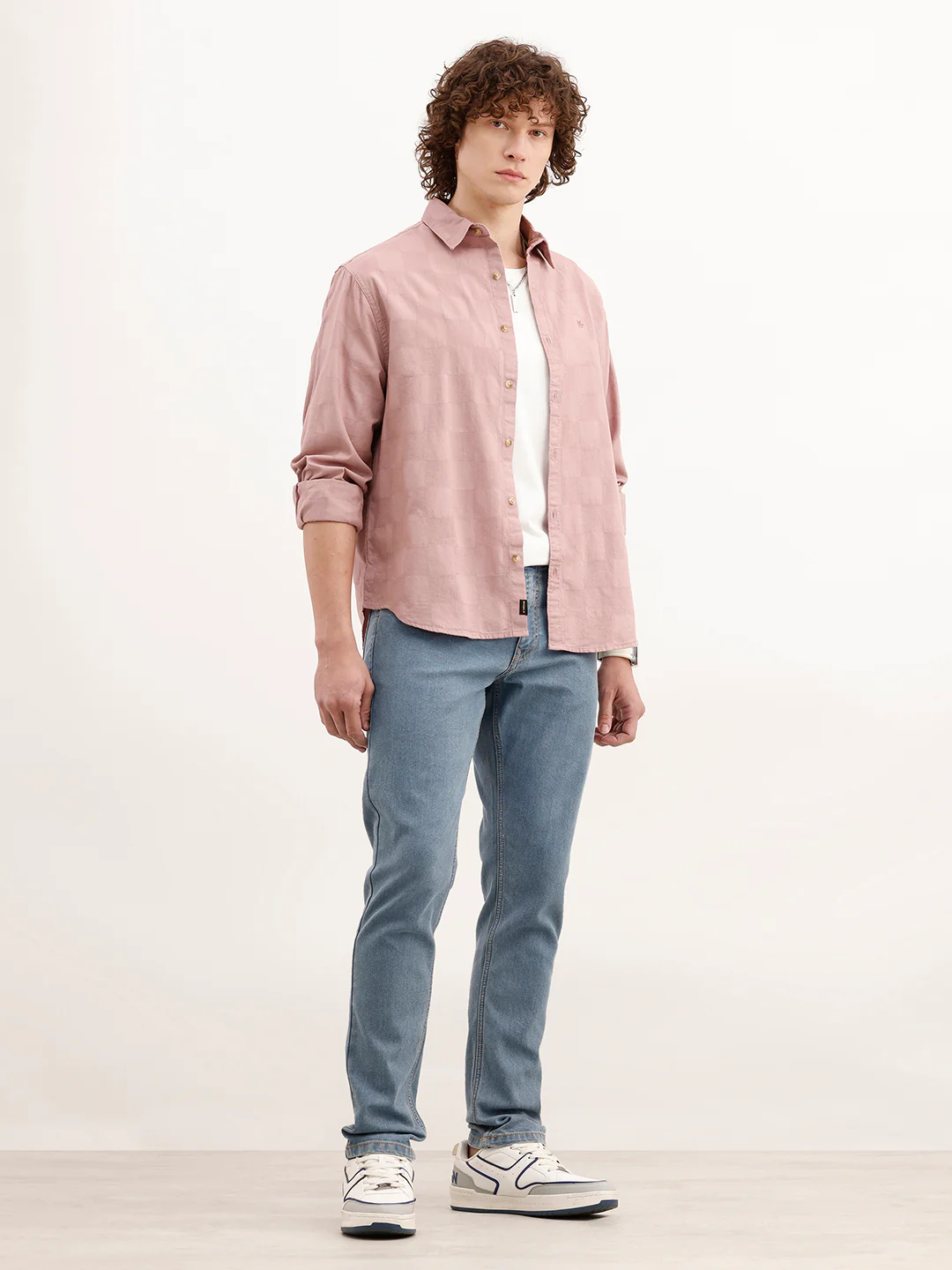 Faded Slim Fit Denim Jeans | Light Blue - Image 2