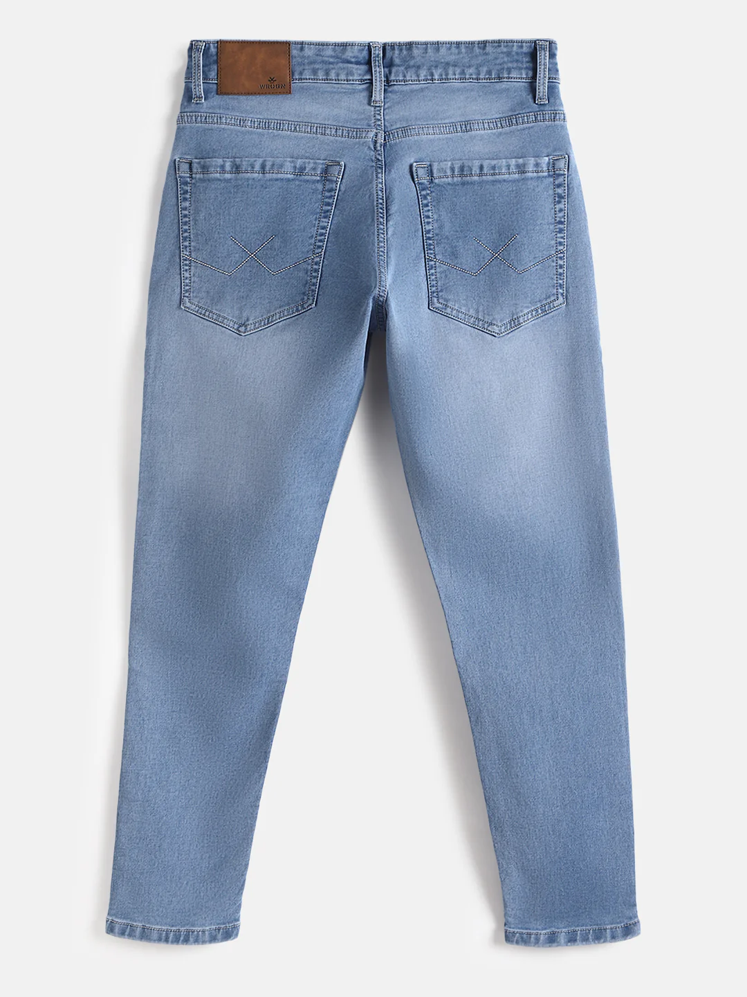 Faded Slim Tapered Jeans | Light Blue - Image 3