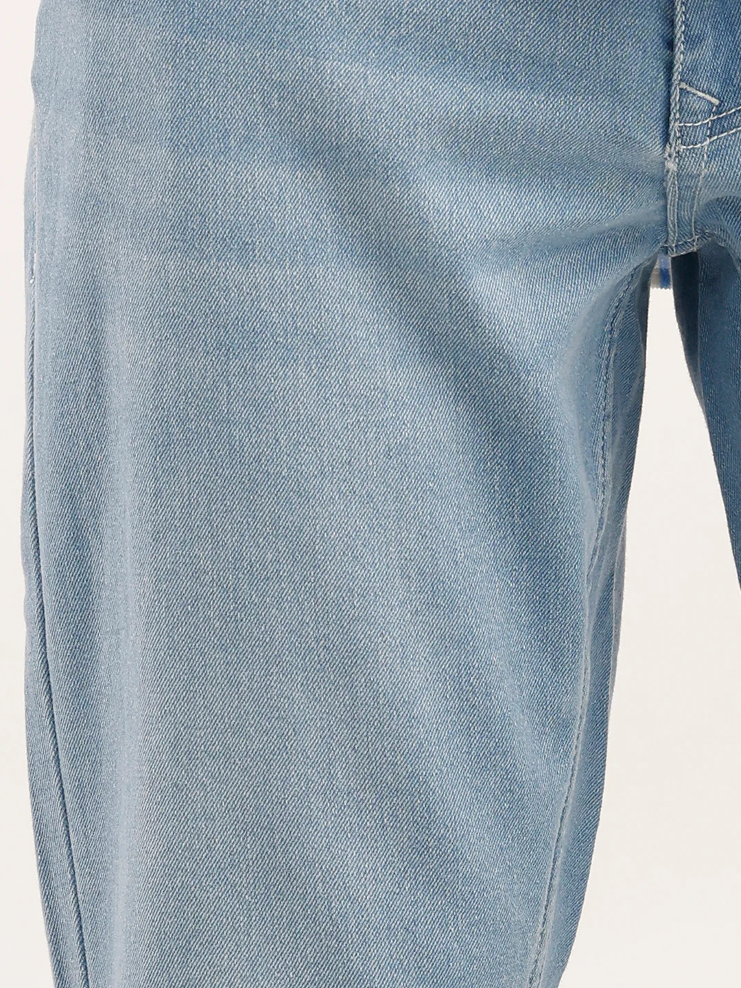 Faded Straight Fit Denim Jeans | Light Blue - Image 5