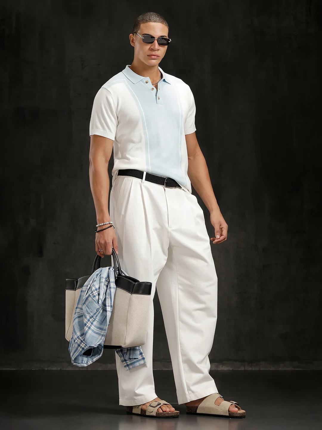 Flat Knit Slim Fit T-Shirt | Off White - Image 2