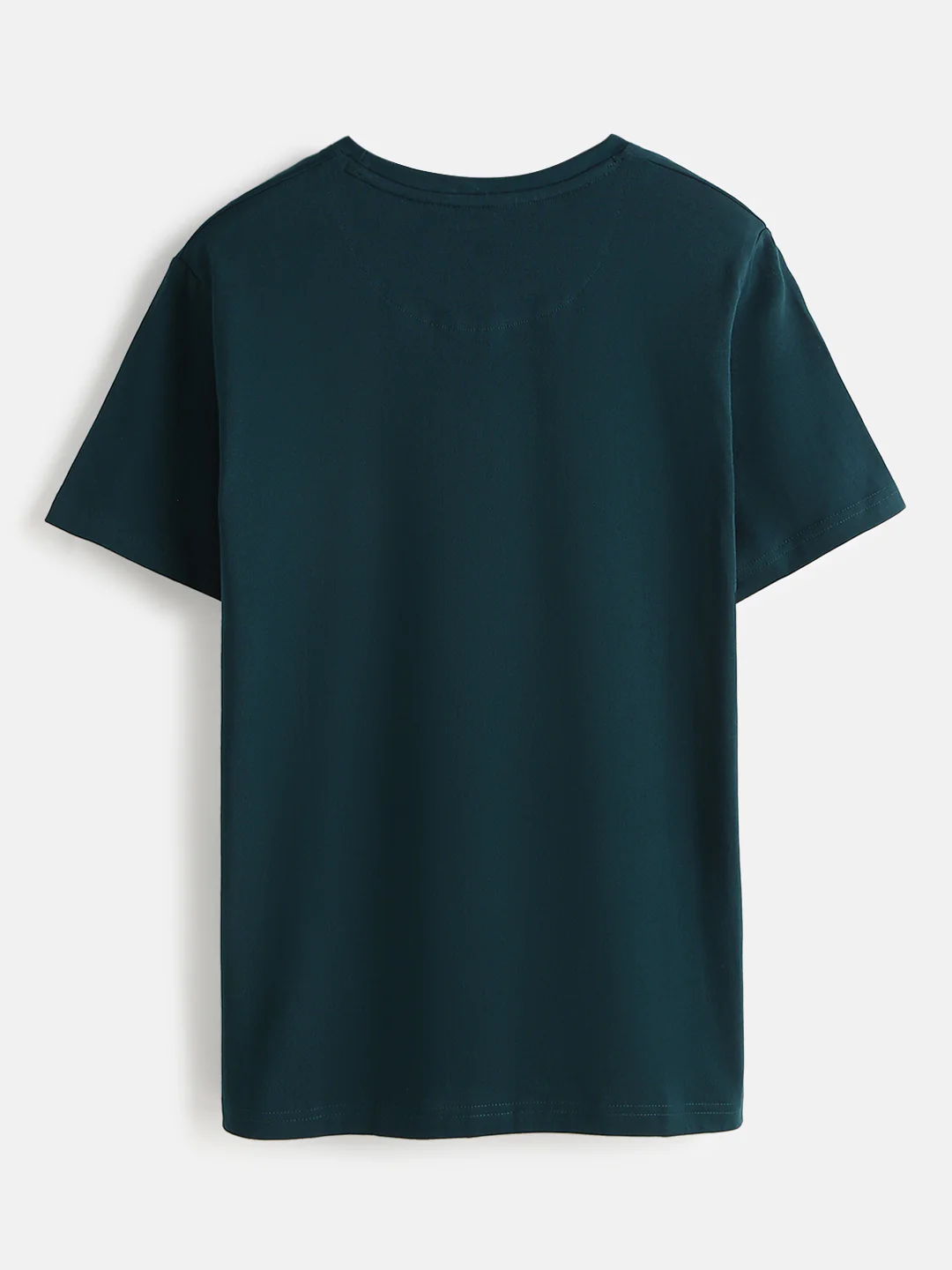 Foil Printed Slim Fit T-Shirt | Green - Image 5