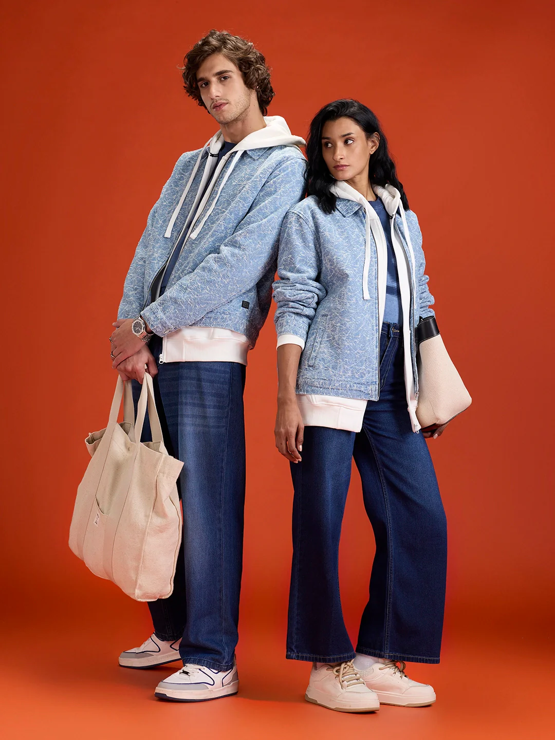 Frostwave Textured Zip Jacket | Blue - Image 3