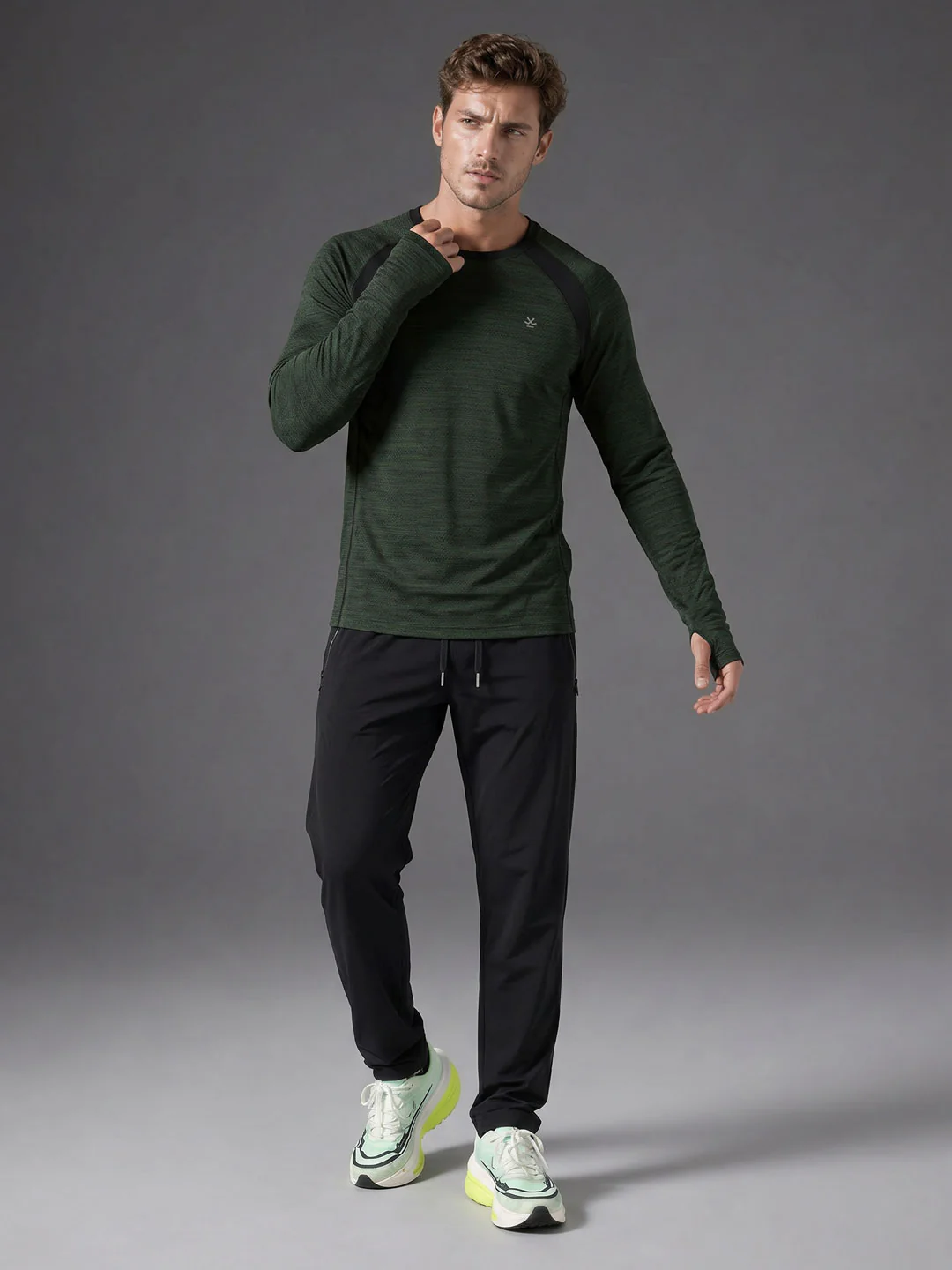 Full Sleeve Performance Tee | Olive - Image 2