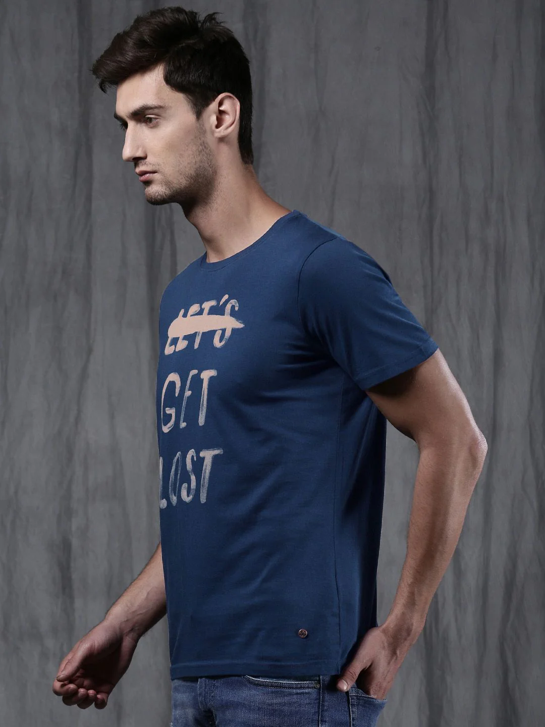 Get Lost Printed Cotton T-Shirt - Image 4