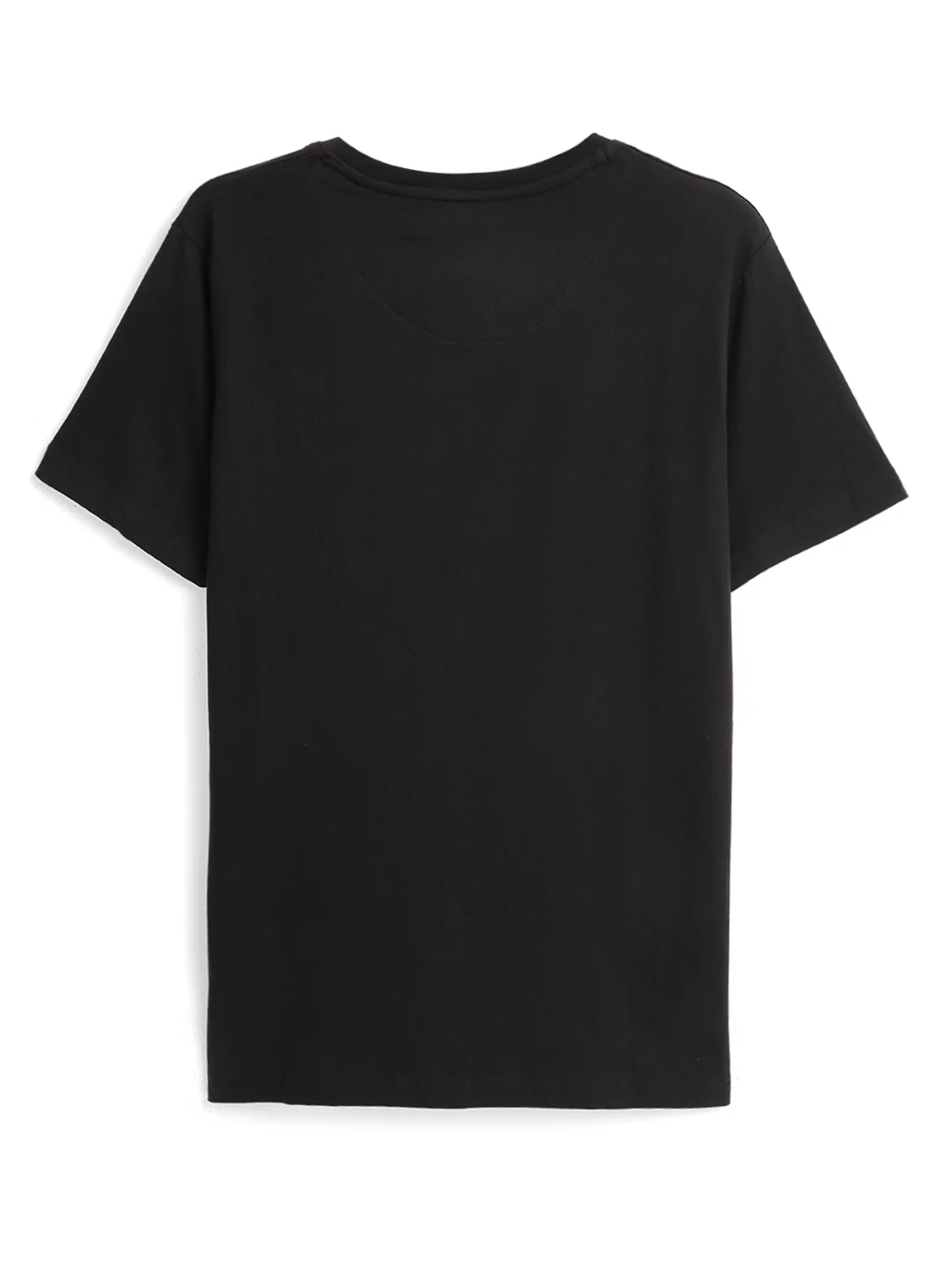 Glitched Logo Print Black T-Shirt - Image 8