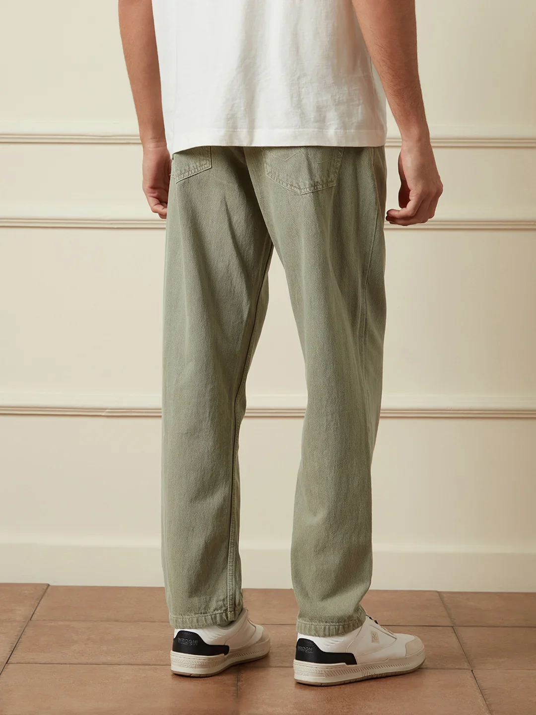 Casual Anti Fit Jeans | Green - Image 3