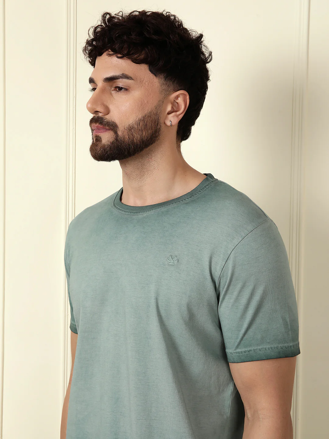 Washed Slim Fit T-Shirt | Green - Image 5
