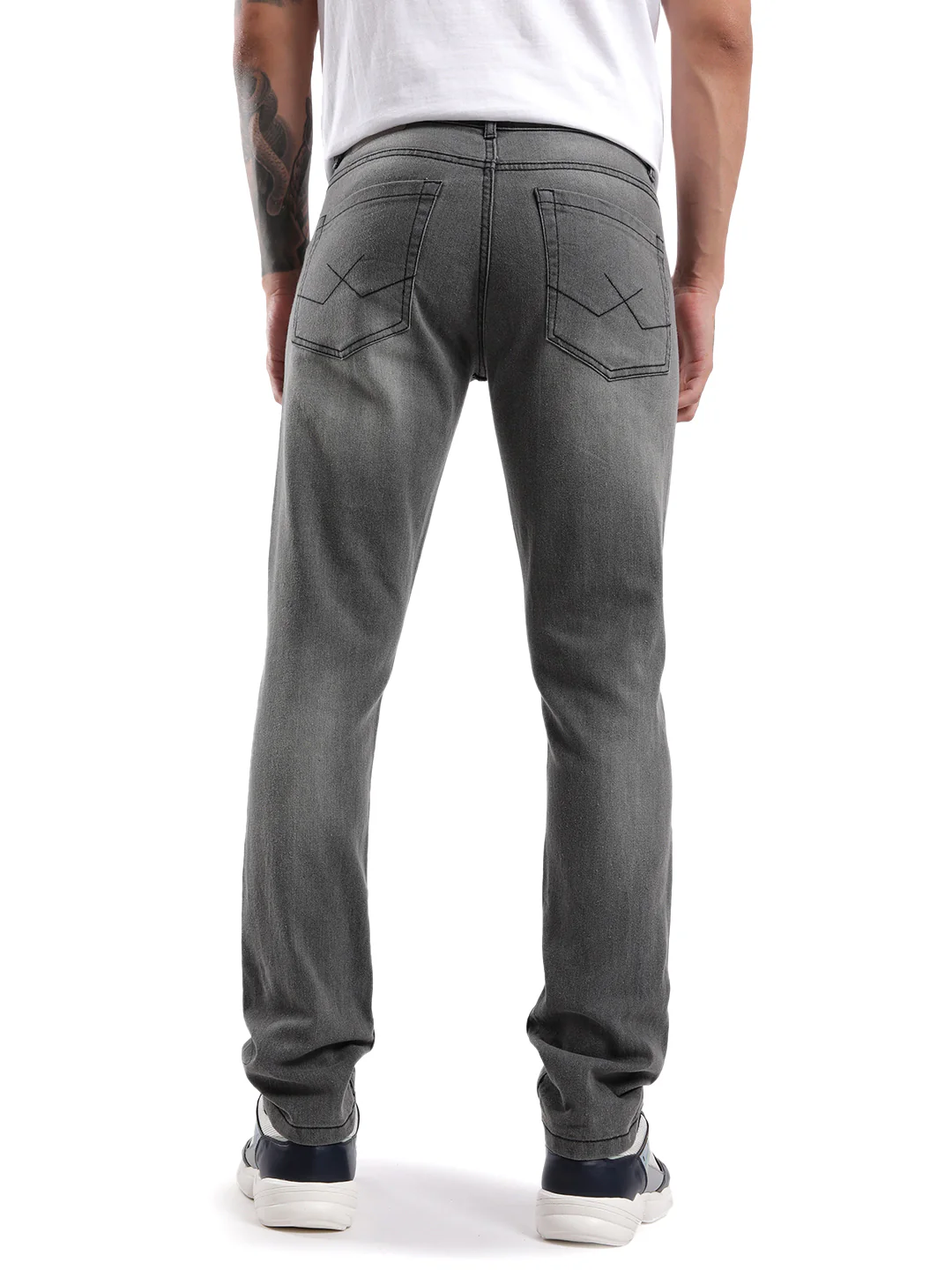 Grey Blend Casual Jeans - Image 3
