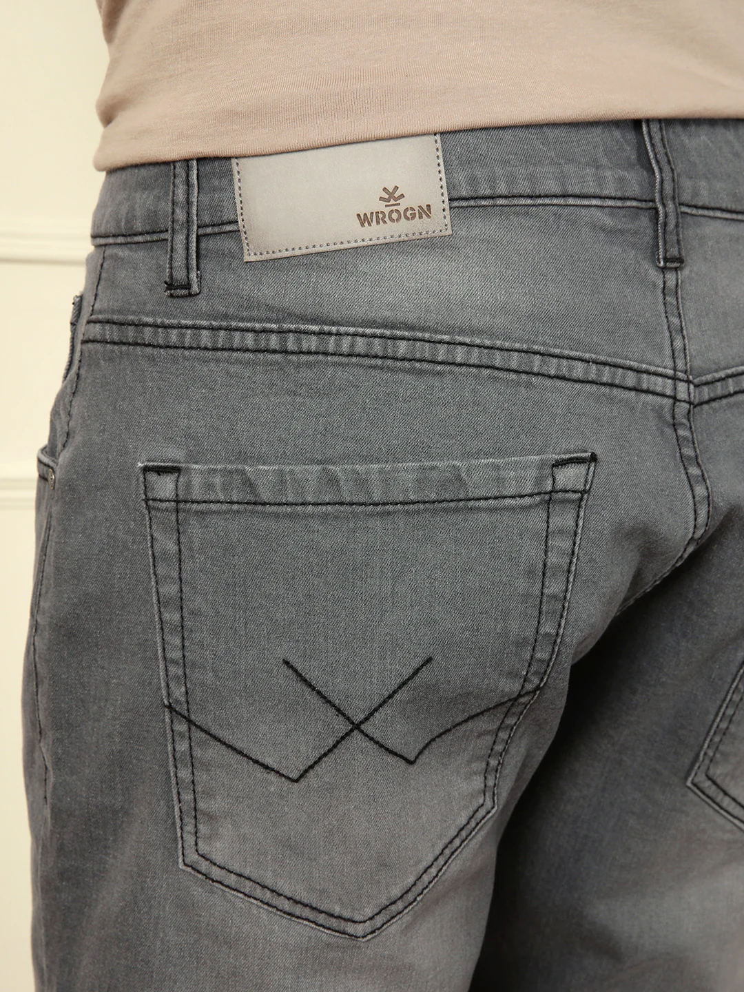 Faded Slim Tapered Jeans | Grey - Image 6