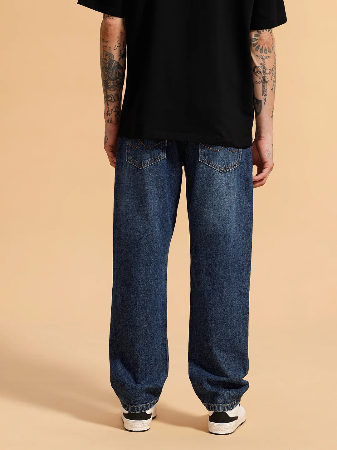 Heavy Fade Anti Fit Jeans | Blue - Image 3