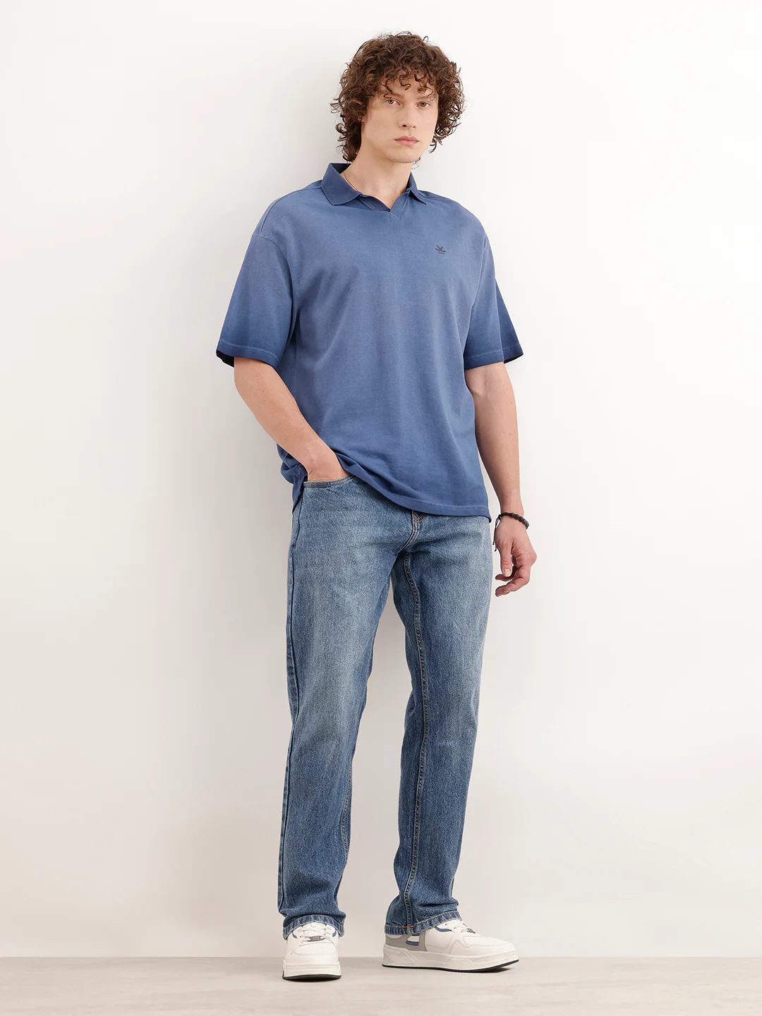 Heavy Fade Anti Fit Jeans | Blue - Image 2
