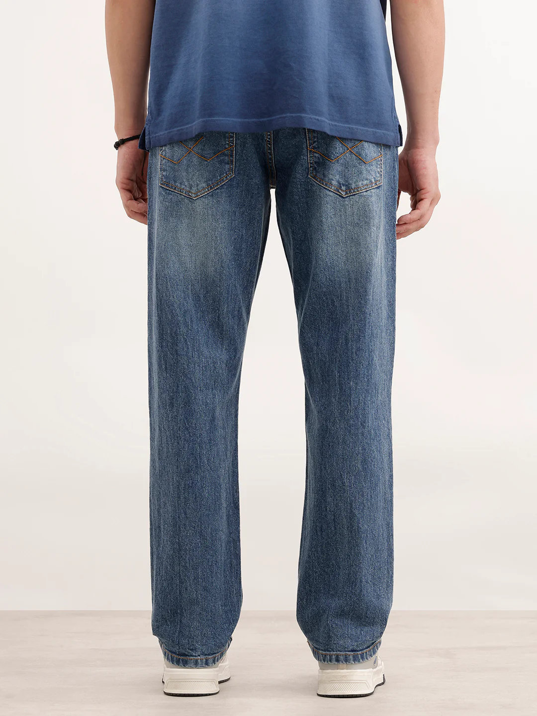 Heavy Fade Anti Fit Jeans | Blue - Image 3