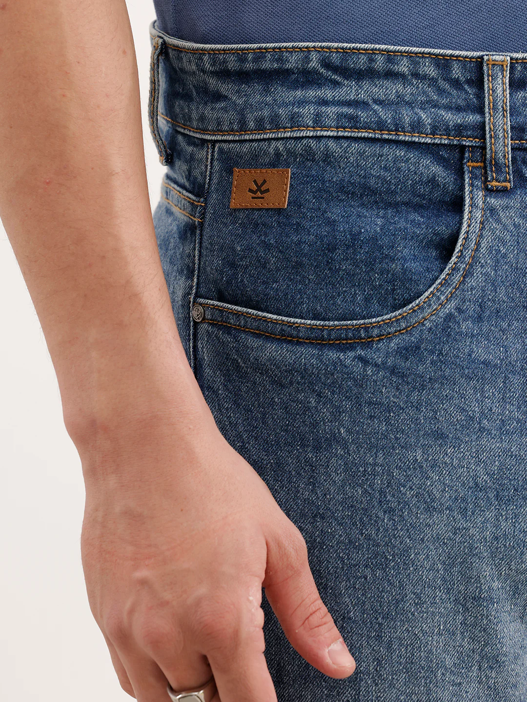 Heavy Fade Anti Fit Jeans | Blue - Image 5