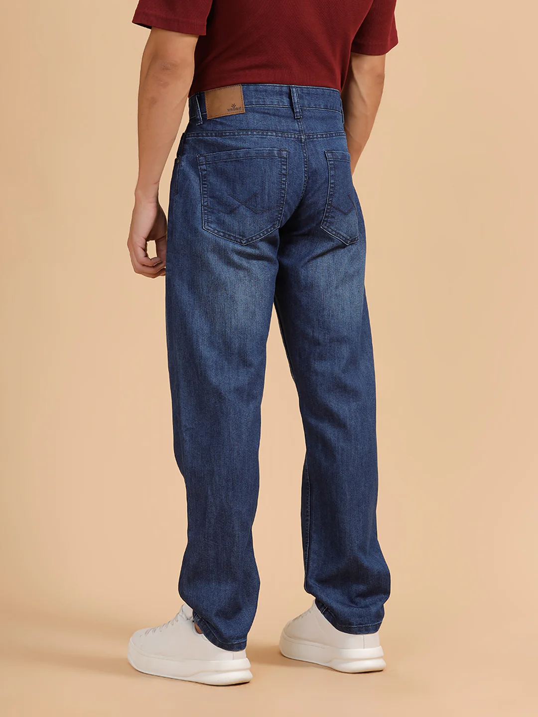 Heavy Fade Anti Fit Jeans | Dark Blue - Image 3