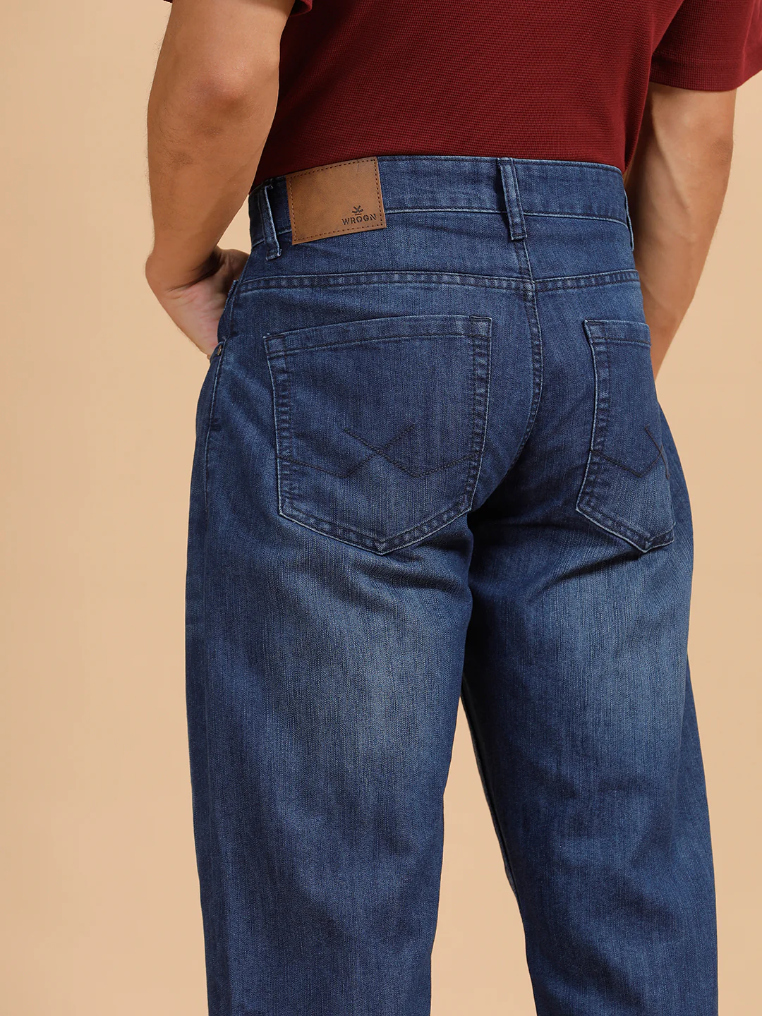Heavy Fade Anti Fit Jeans | Dark Blue - Image 6