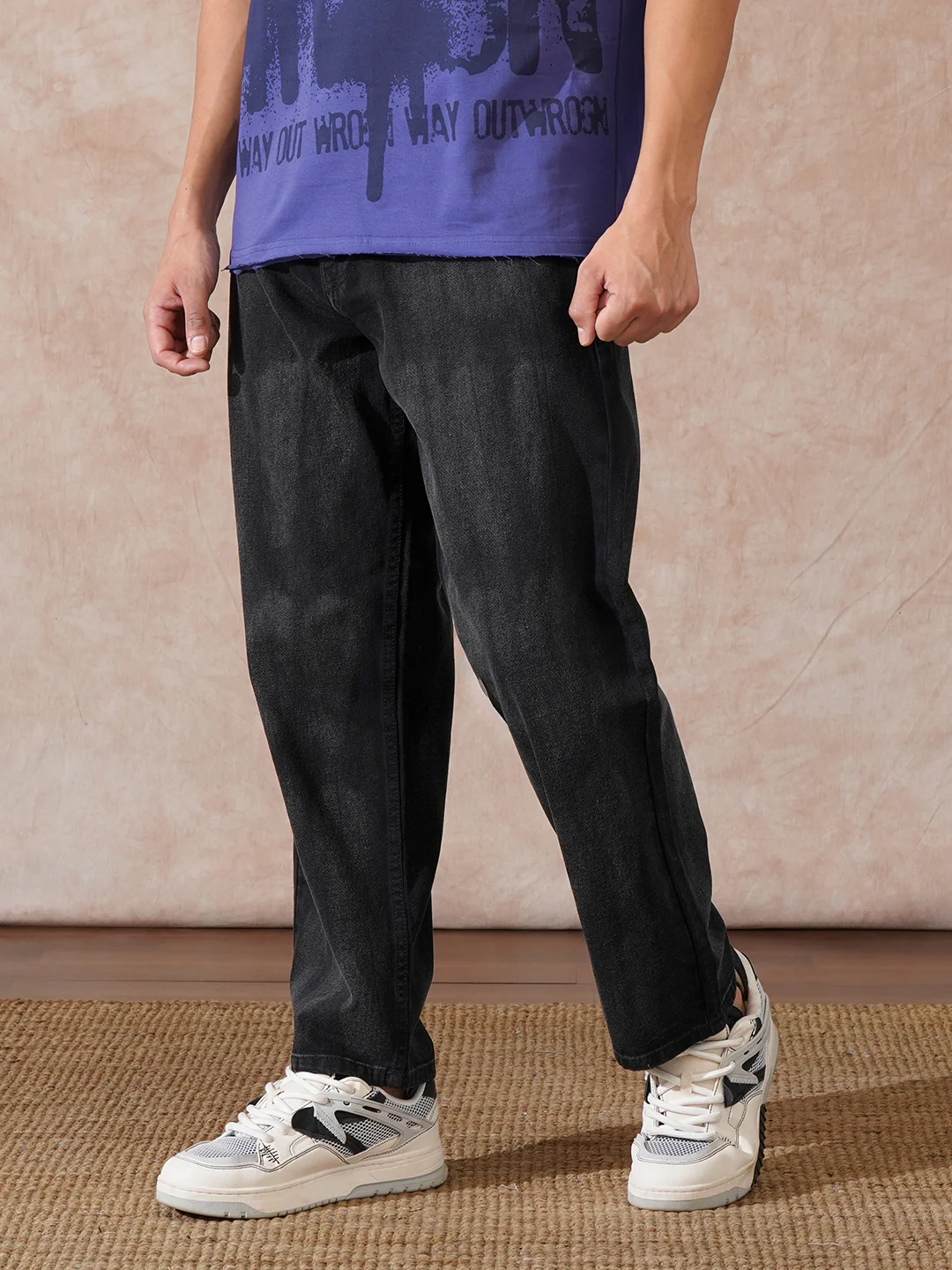 Heavy Fade Loose Fit Jeans | Black - Image 4