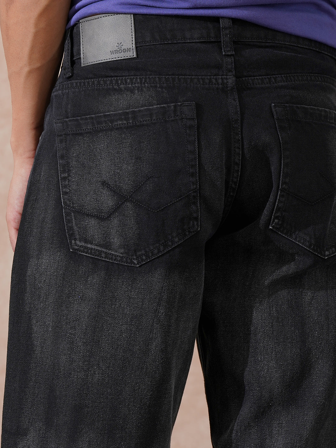 Heavy Fade Loose Fit Jeans | Black - Image 6