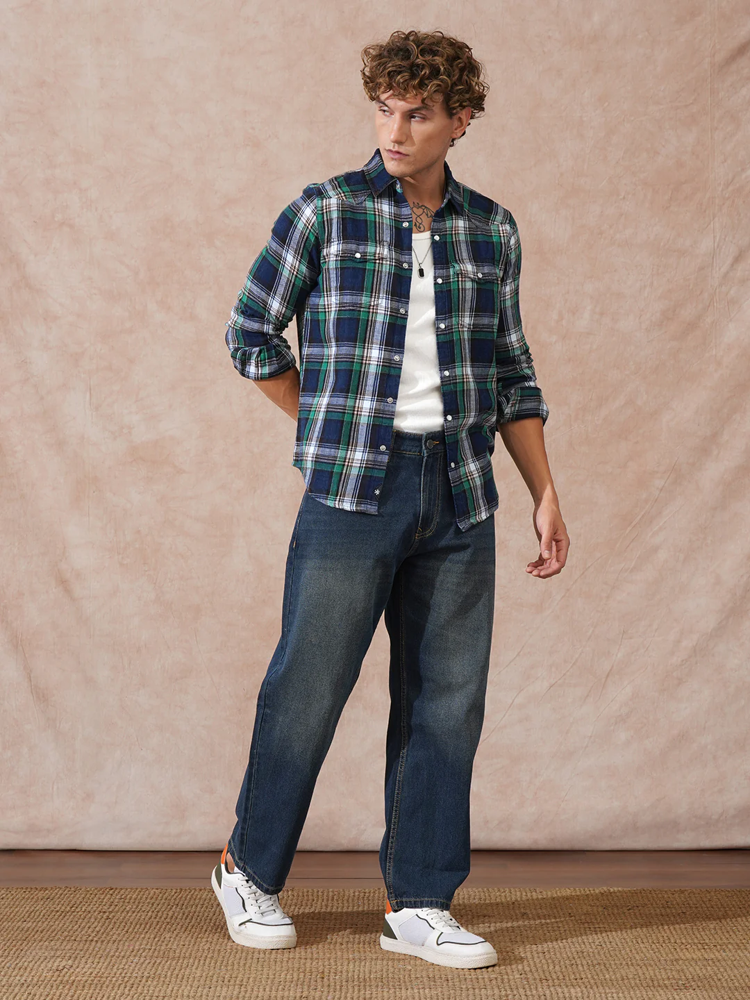 Heavy Fade Loose Fit Jeans | Blue - Image 2