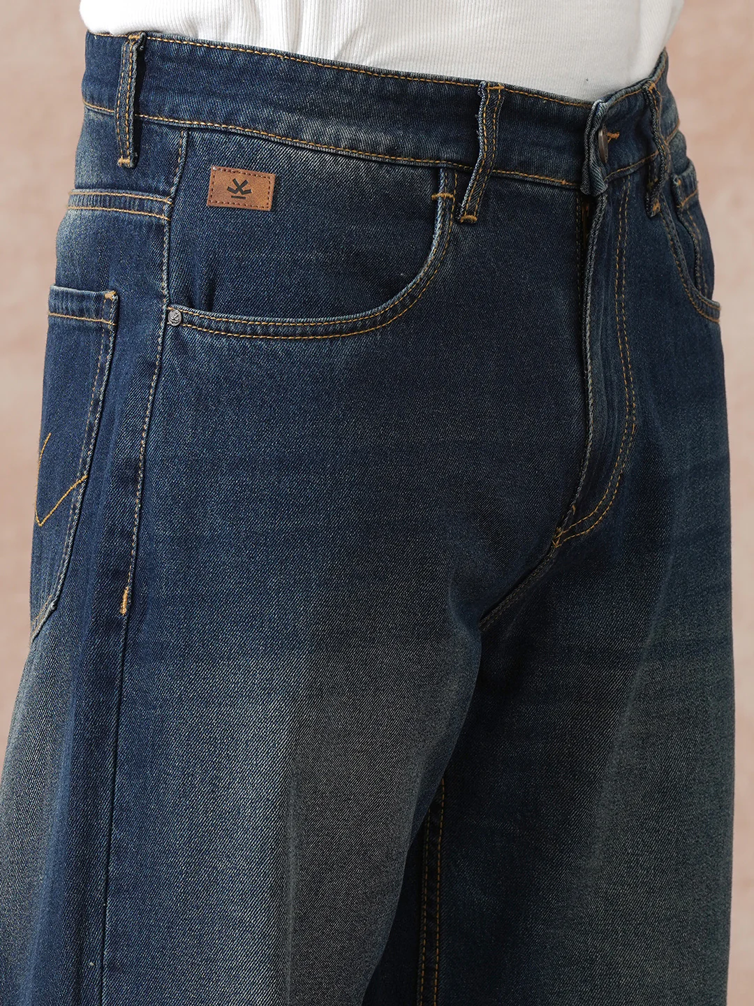Heavy Fade Loose Fit Jeans | Blue - Image 5