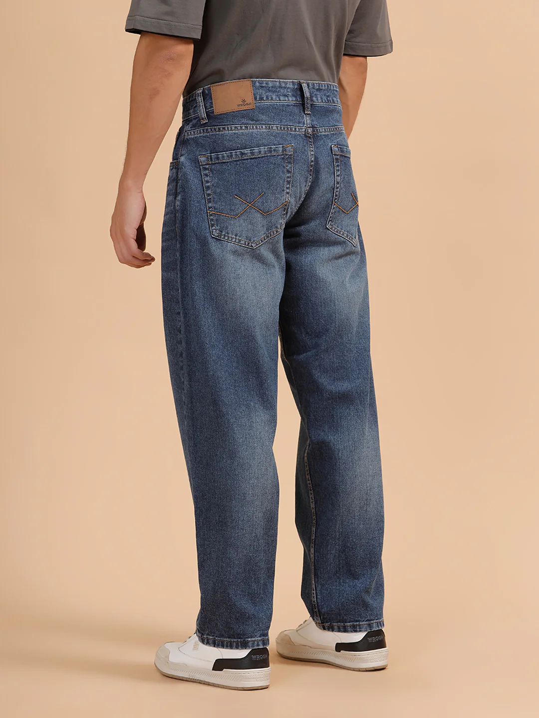 Heavy Fade Loose Fit Jeans | Blue - Image 3