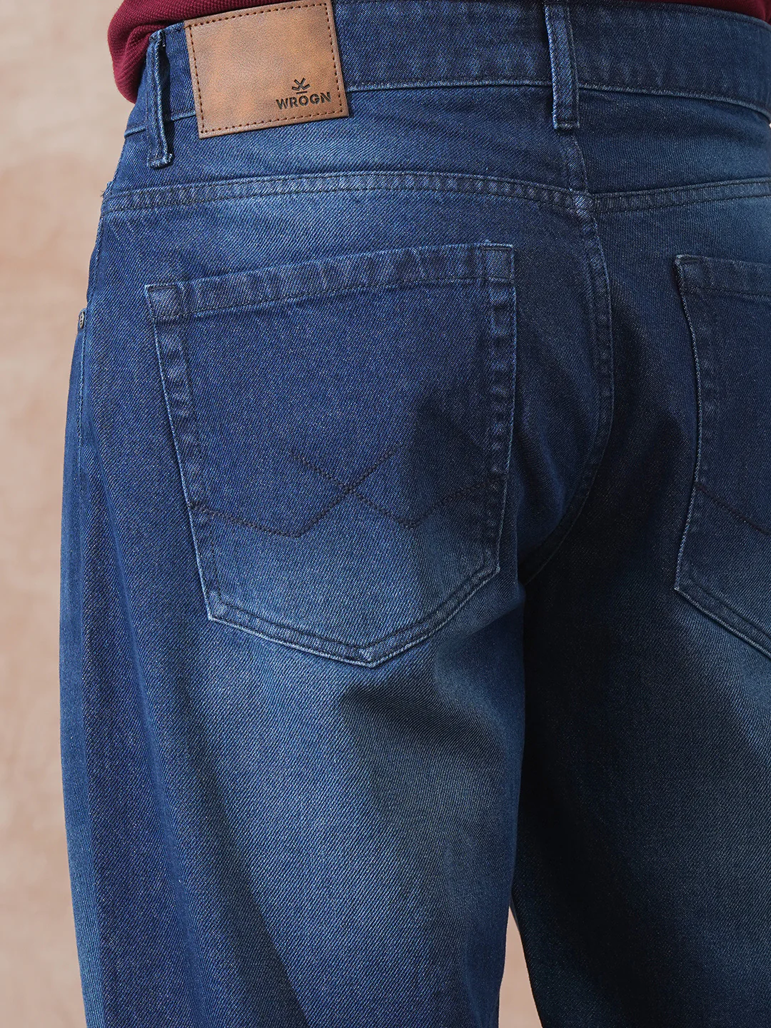 Heavy Fade Loose Fit Jeans | Dark Blue - Image 6